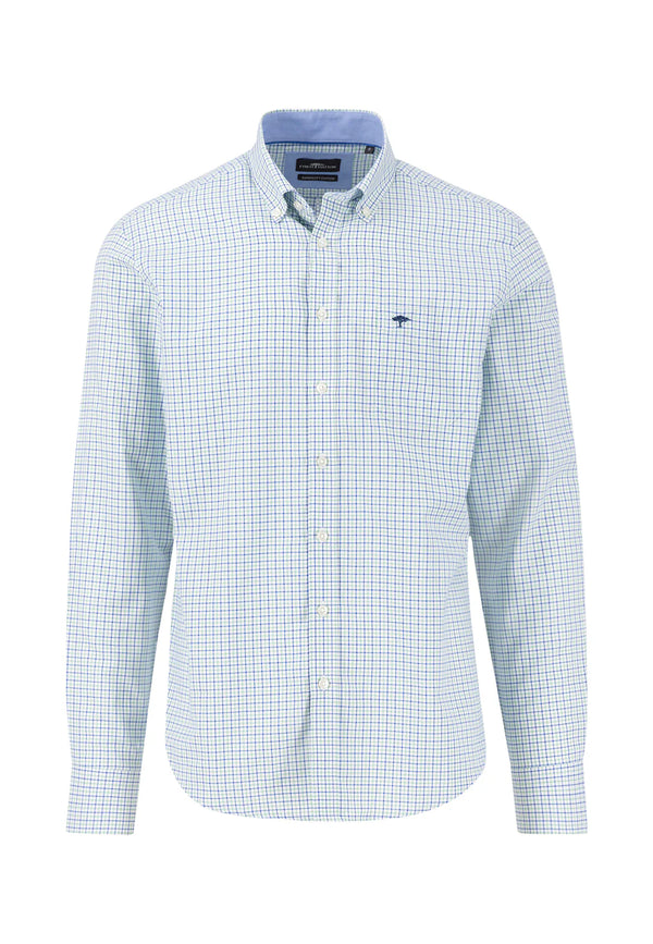 Skjorta Summer Oxford Check / Turf green-BK HERR