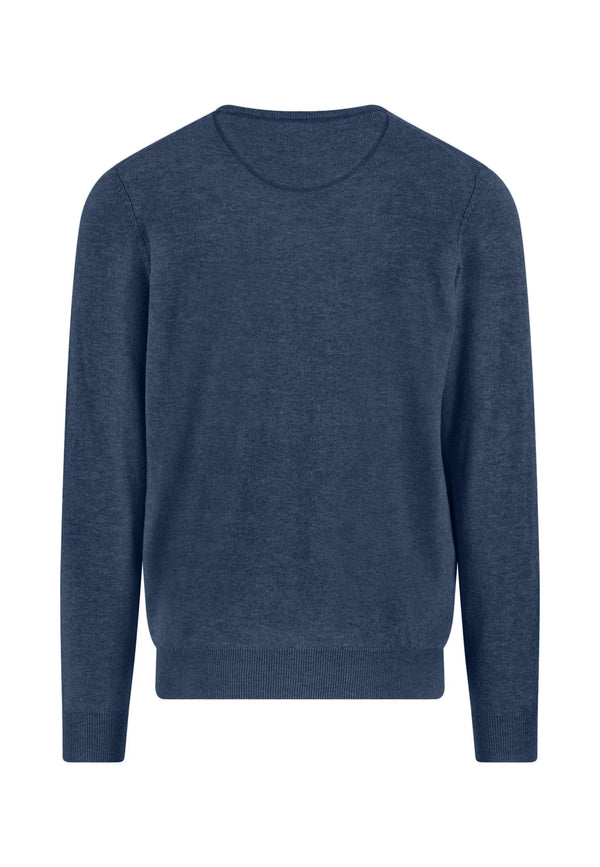 Fynch Hatton tröja rund hals Merino Cashmere night
