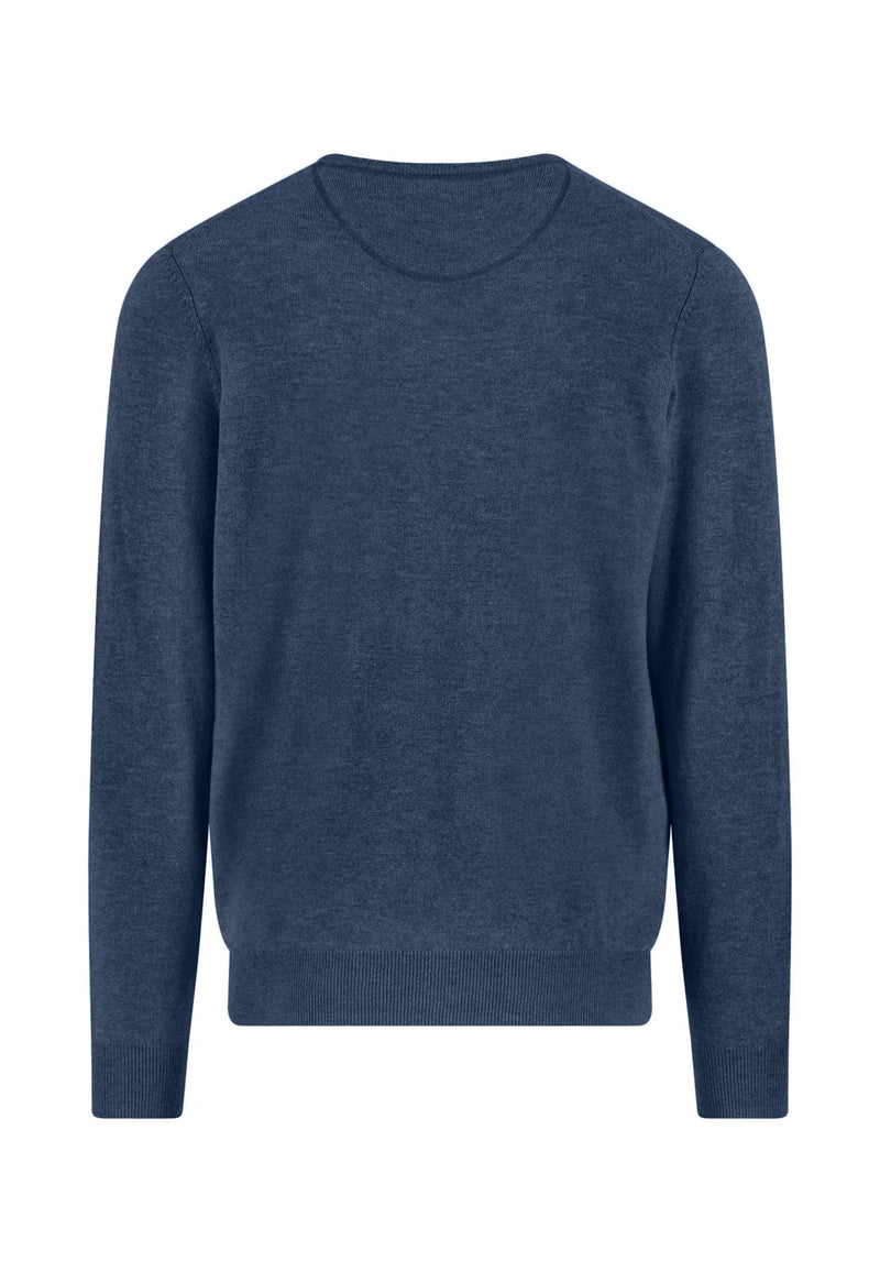 Fynch Hatton tröja rund hals Merino Cashmere night
