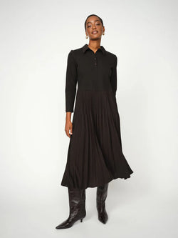MosMosh Maike Pleat Klänning / Svart