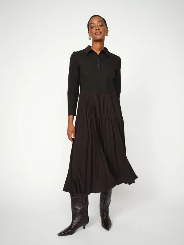 MosMosh Maike Pleat Klänning / Svart