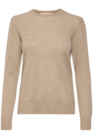 InWear LUKKAIW CREW-NECK PULLOVER CASMERE / Beige Melange - BK HERR