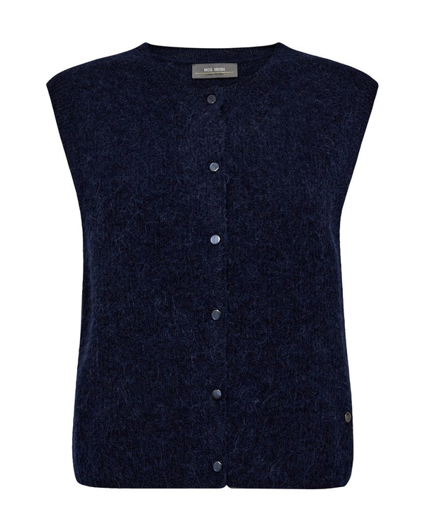 Mos Mosh Thora Knit Vest / Maritime Blue MosMosh