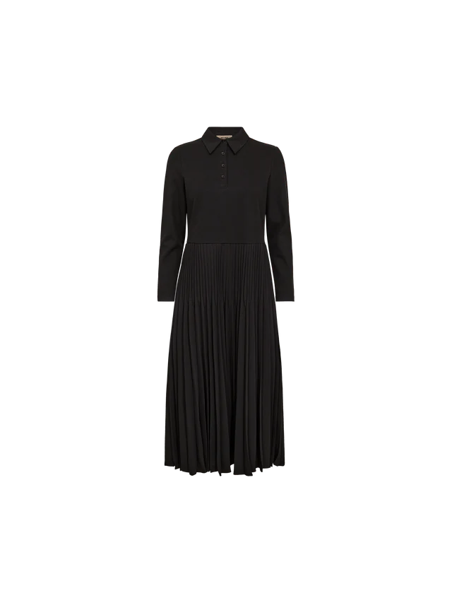 MosMosh Maike Pleat Klänning / Svart
