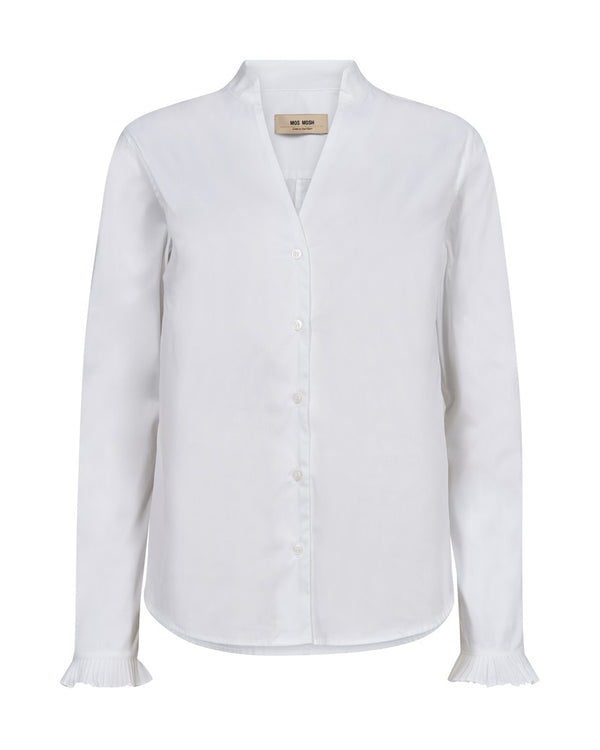 MosMosh Hassie Pleat Shirt / Vit