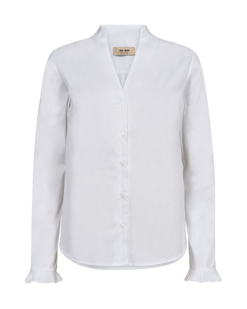 MosMosh Hassie Pleat Shirt / Vit
