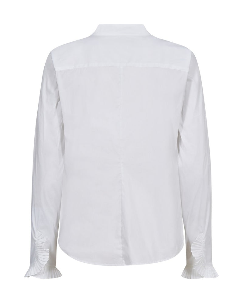 MosMosh Hassie Pleat Shirt / Vit