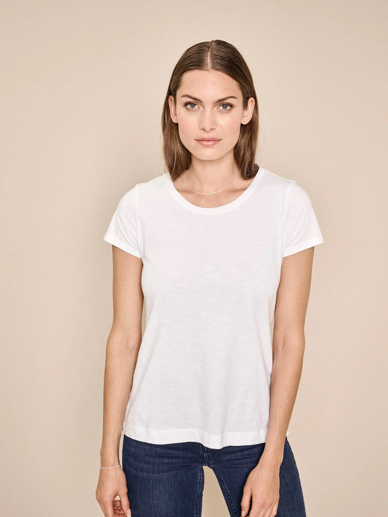 Arden Organic O-neck Tee vit-BK HERR