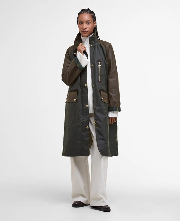 Barbour Evette Wax Jacket / Olive Barbour