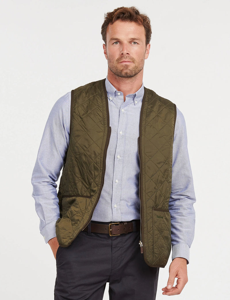 Barbour Polarquilt Waistcoat zip-in liner-BK HERR