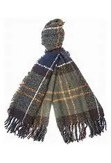 Barbour Tartan lammull halsduk-BK HERR