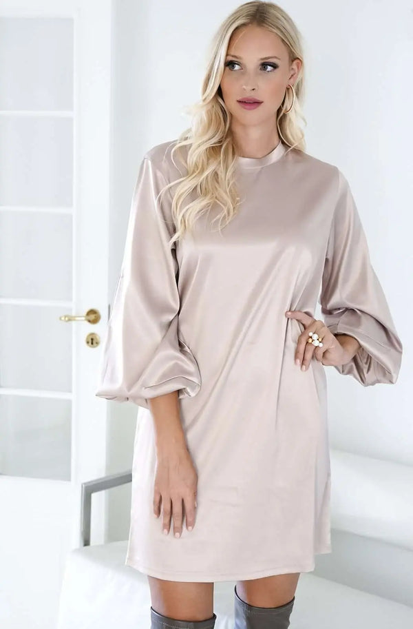 Blond Hour Pure Dress Champagne-BK HERR