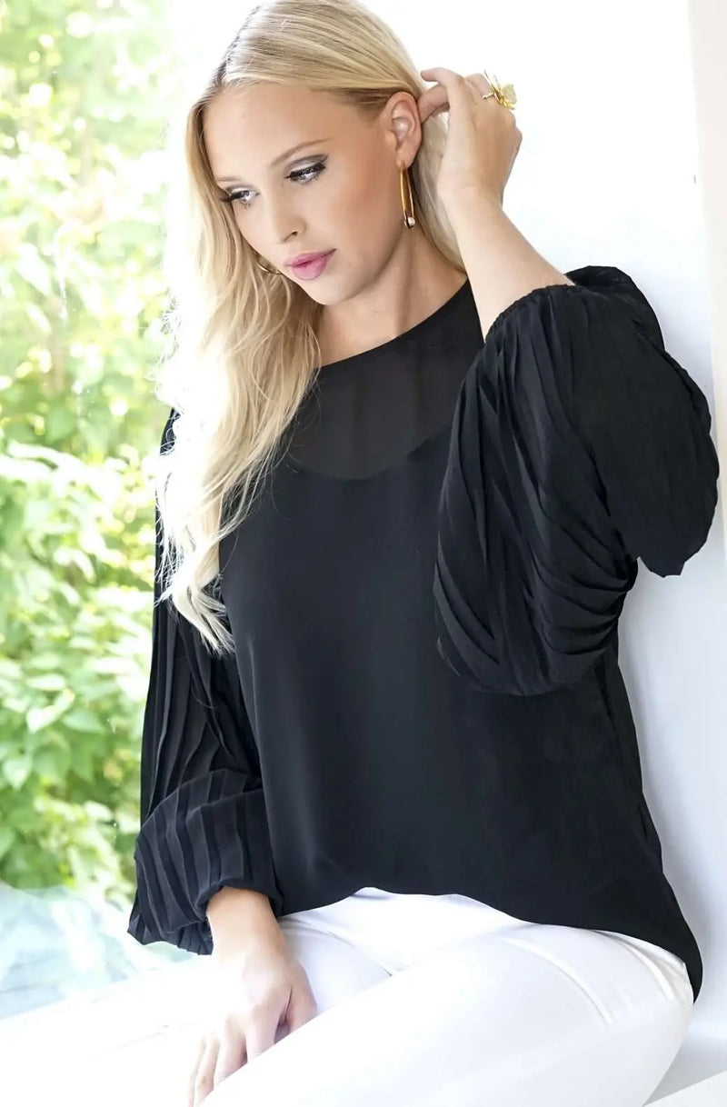 Blond Hour Riviera Blouse Svart Blondhour