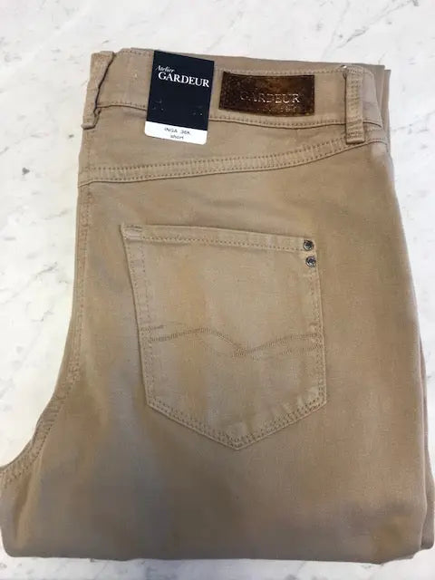 Byxa | Inga beige twill jeans-BK HERR