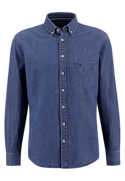 Fynch Hatton Jeans skjorta / blå