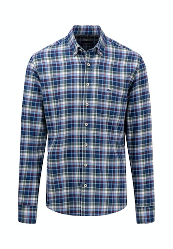 Fynch Hatton flanell Skjorta big check navy