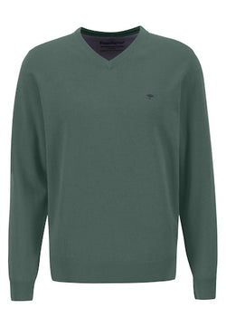Fynch Hatton V-ringad tröja / Sage green