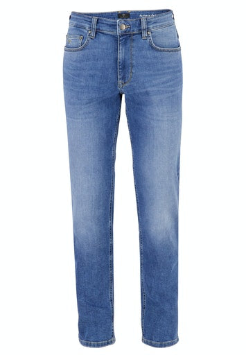 Fynch Hatton Jeans |  | blå denim solid (Park Lane)