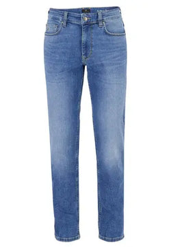 Fynch Hatton Jeans |  | blå denim solid (Park Lane) fynch hatton