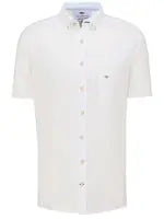 Fynch Hatton Linneskjorta kort ärm white Fynch-Hatton Textilhandels GmbH