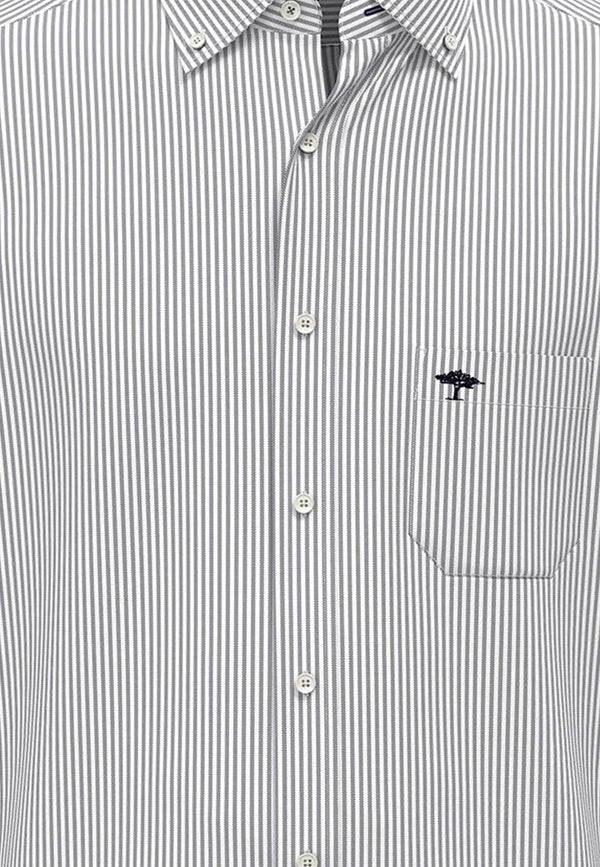 Fynch Hatton Skjorta Oxford blue stripe Fynch-Hatton Textilhandels GmbH