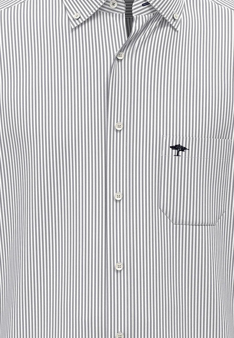 Fynch Hatton Skjorta Oxford blue stripe Fynch-Hatton Textilhandels GmbH