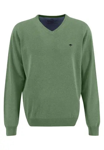 Fynch Hatton V-ringad tröja Spring Green Fynch-Hatton Textilhandels GmbH