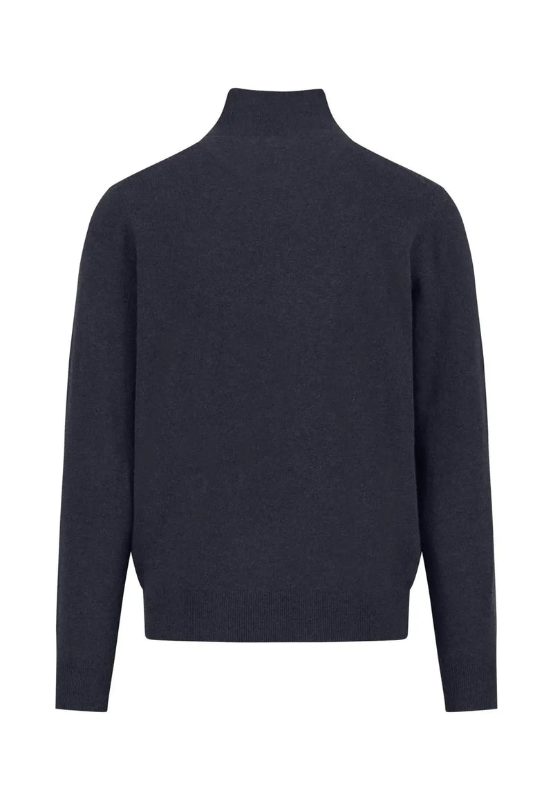 Fynch Hatton Zip tröja navy Merino Casmere Fynch-Hatton Textilhandels GmbH