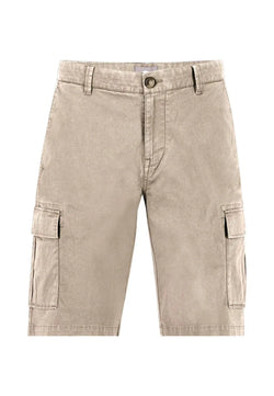 Fynch Hatton bermuda shorts med benficka / Stone-BK HERR