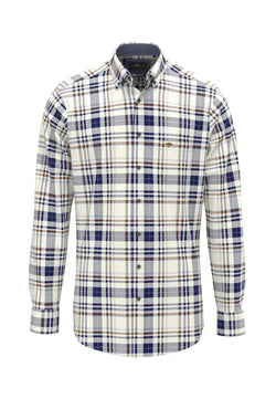 Fynch Hatton flanell Skjorta Misty blue Fynch-Hatton Textilhandels GmbH