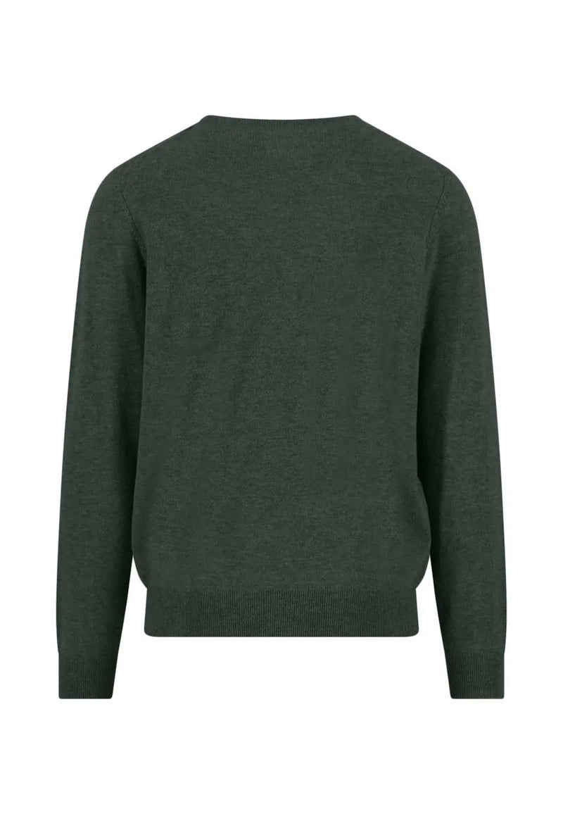 Fynch Hatton tröja rund hals Merino Cashmere grön Fynch-Hatton Textilhandels GmbH