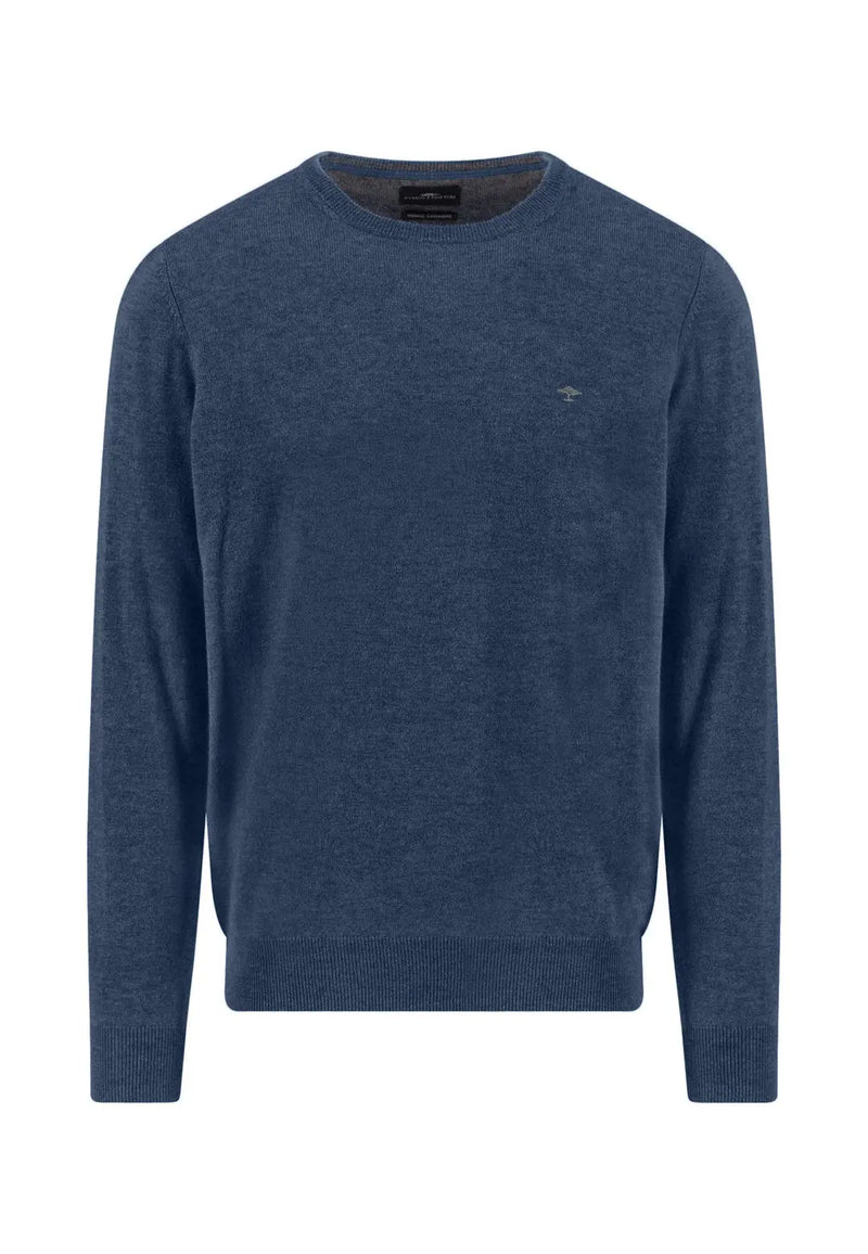 Fynch Hatton tröja rund hals Merino Cashmere night Fynch-Hatton Textilhandels GmbH