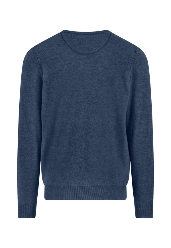 Fynch Hatton tröja rund hals Merino Cashmere night Fynch-Hatton Textilhandels GmbH