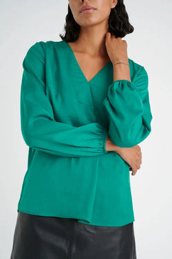 In Wear Rinda blouse Emerald green-BK HERR