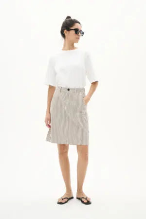 InWear Bai kjol / Offwhite och Svartrandig In Wear