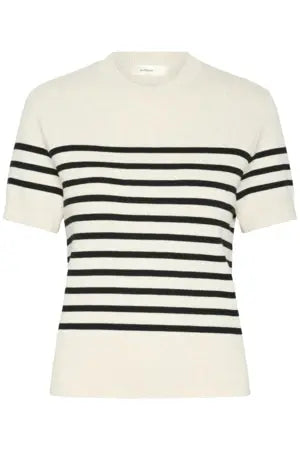 InWear Wallis kortärmad tröja - beige / svart-BK HERR