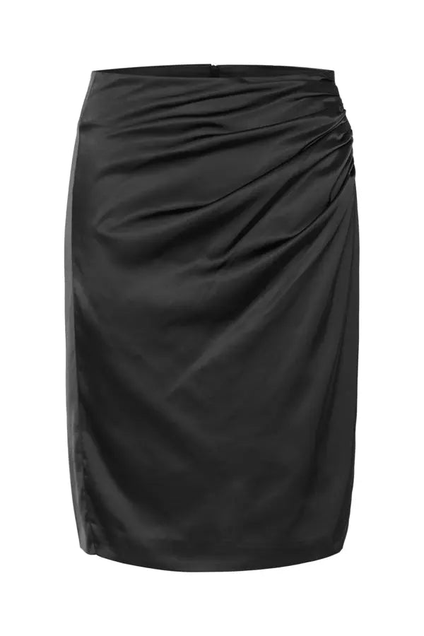 Inwear  ZilkyIW Drape Skirt-BK HERR