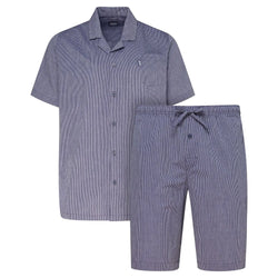 Jockey Pyjamas med korta ärmar och ben / randig-BK HERR