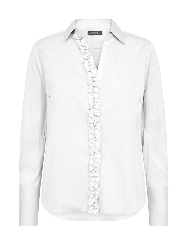 Mos Mosh Sybel Satin shirt /White
