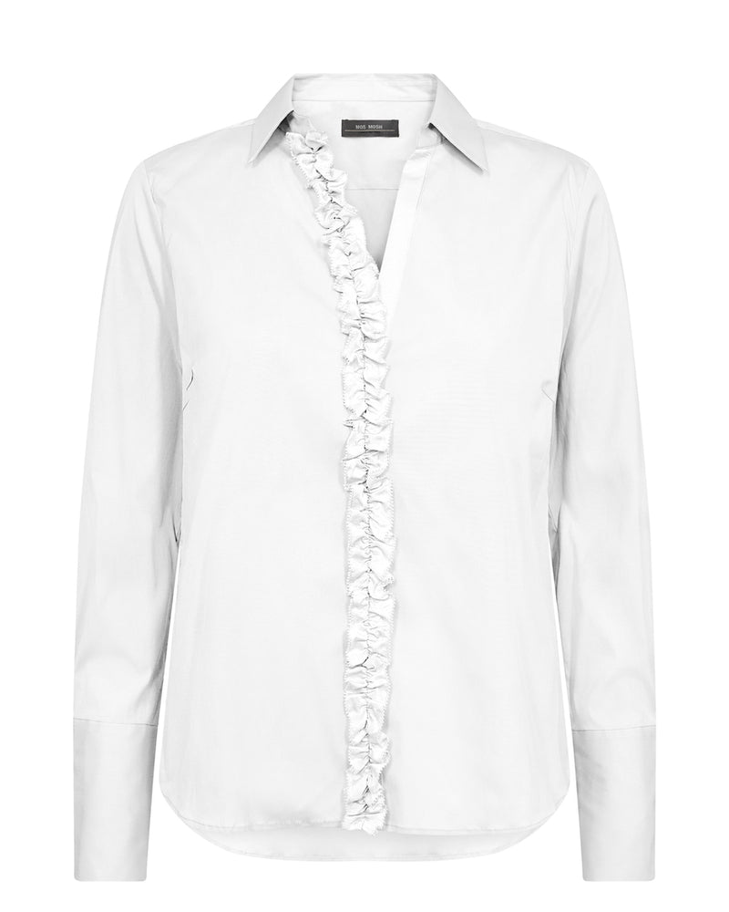 Mos Mosh Sybel Satin shirt /White