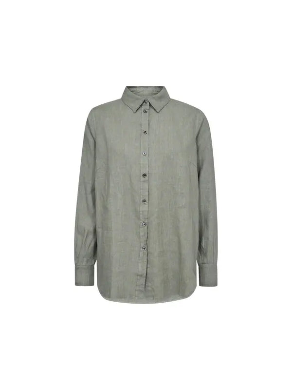 Mos Mosh Karli Linen shirt  / Shadow-BK HERR