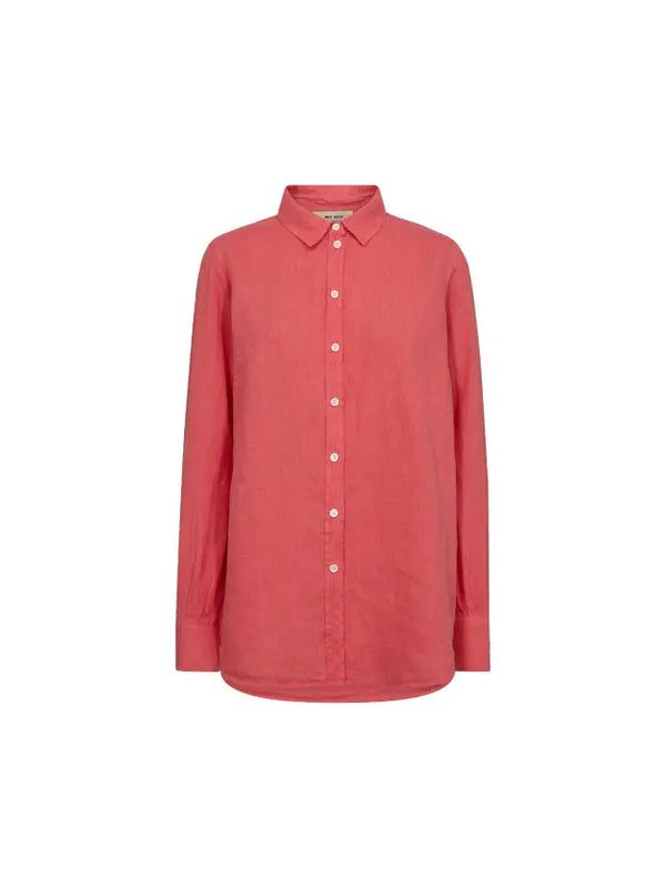 Mos Mosh Karli Linen shirt  /|Cayenne-BK HERR