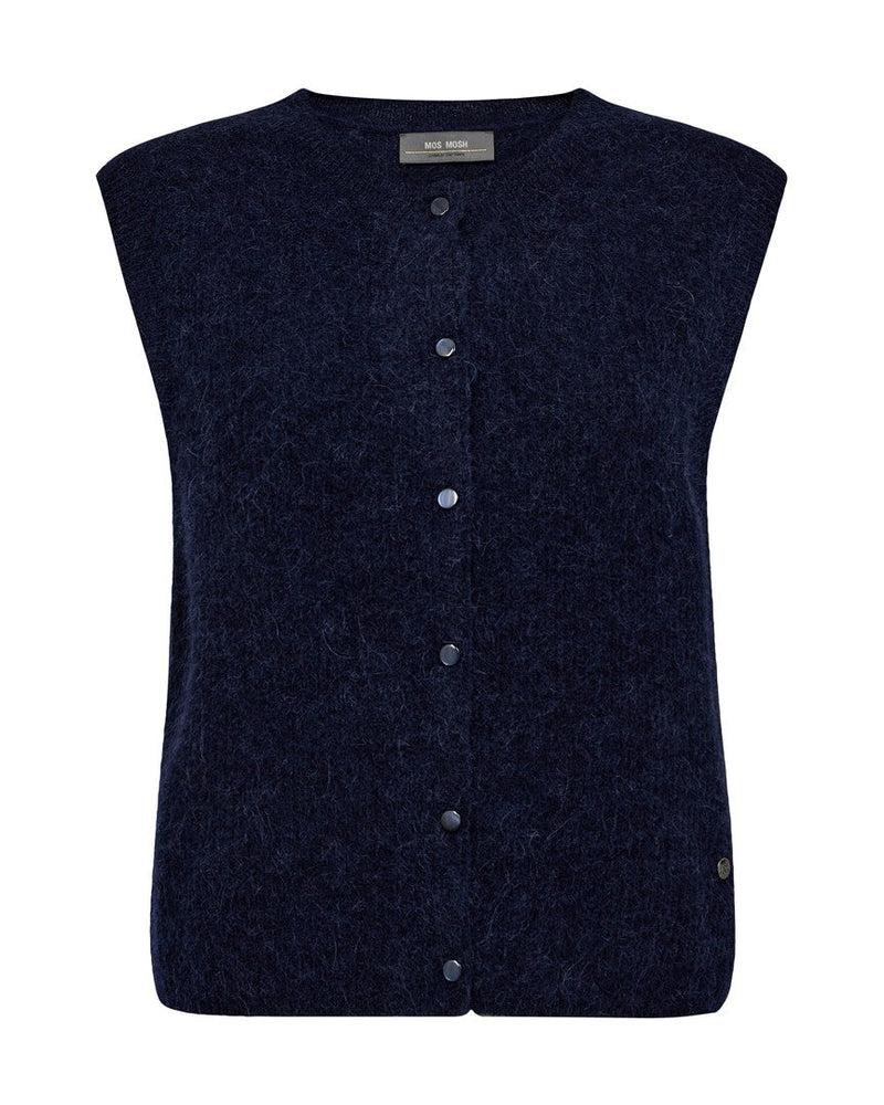 Mos Mosh Thora Knit Vest / Maritime Blue MosMosh
