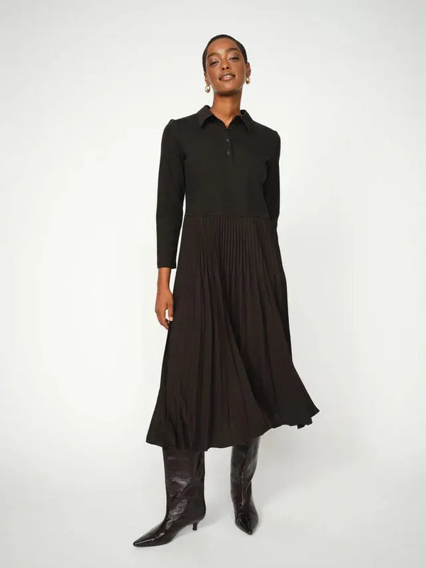 MosMosh Maike Pleat Klänning / Svart Mos Mosh
