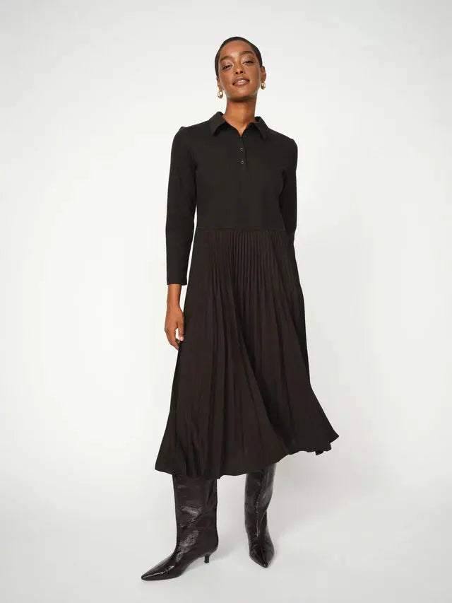 MosMosh Maike Pleat Klänning / Svart Mos Mosh