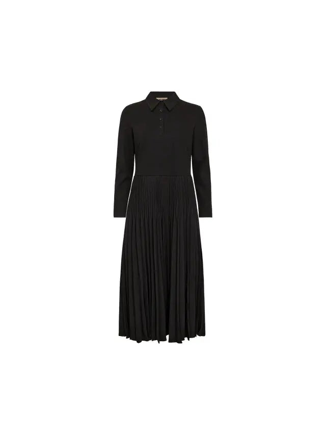 MosMosh Maike Pleat Klänning / Svart Mos Mosh
