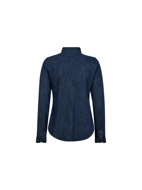 MosMosh Mattie Flip Denim Shirt  Denim-BK HERR