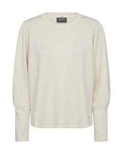 MosMosh / Odessa O-LS sweatshirt / Ecru-BK HERR
