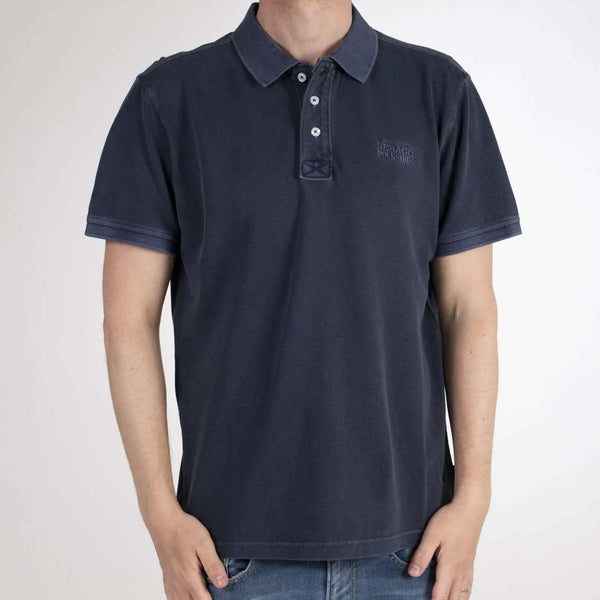 Piké | Outwashed Polo Pique Navy-BK HERR