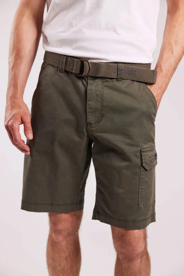 Sebago Outwashed Pocket Shorts Dark Sage Sebago